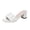 White, variant on Busydd Women's Shoes Fashion Block Heel Open Toe Slides for Women Casual Versatile Dress Shoes for Women 9
