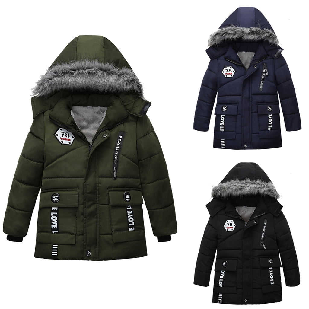 jovati Mode Manteau Enfants Hiver Veste Manteau Garcon Veste Chaud a Capuche Enfants Vetements