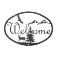 thumbnail image 1 of Village Wrought Iron WEL-188 Signe de Bienvenue - Noir, 1 of 1