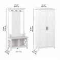 thumbnail image 5 of Key West Entryway Storage Set with Tall Cabinet in White Oak - Engineered Wood, 5 of 8