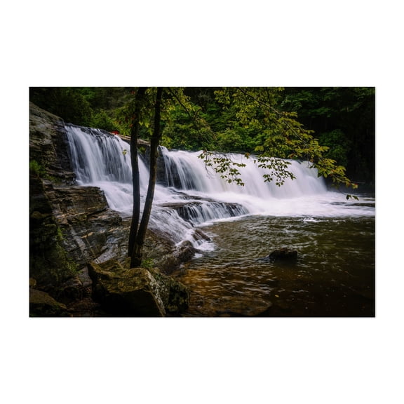 Hooker Falls - North Carolina Photography Unframed Wall Art Print 5 x 7 inches