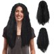 thumbnail image 1 of Peluca sintética negra de moda Pelucas onduladas rizadas largas Pelucas completas naturales para las mujeres, 1 of 7