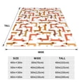 thumbnail image 3 of Pofeuu Dachshund Dog Print Ultra-Soft Micro Fleece Blanket,for Bed Or Sofa,All Season Throw Blankets Flannel Blanket-80"x60", 3 of 7
