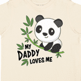 thumbnail image 4 of Inktastic My Daddy Loves Me- Cute Panda Boys or Girls Toddler T-Shirt, 4 of 5