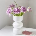 thumbnail image 1 of Glass Hydroponic Flower Vase, 7 Inches Colored Glass Bubble Vase for Flower, Three-Layer Glass Funky Vase(White), 1 of 5
