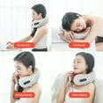 thumbnail image 6 of Gnmfd Neck Massage Pillow with 3 Vibrating Heat Modes, U-Shaped Ergonomic Foam Pillow for Neck Back Shoulder Pain Relief, Infrared Heating Therapy for Home Office Travel Use, 6 of 8