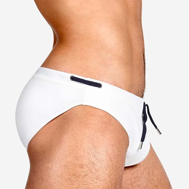 Kakii Men's Quick Dry Swim Briefs Bikini Swimsuit Board Shorts with Adjustable Drawstring