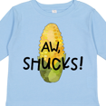 thumbnail image 4 of Inktastic Aw, Shucks Corn on the Cob Humor Boys or Girls Long Sleeve Toddler T-Shirt, 4 of 5
