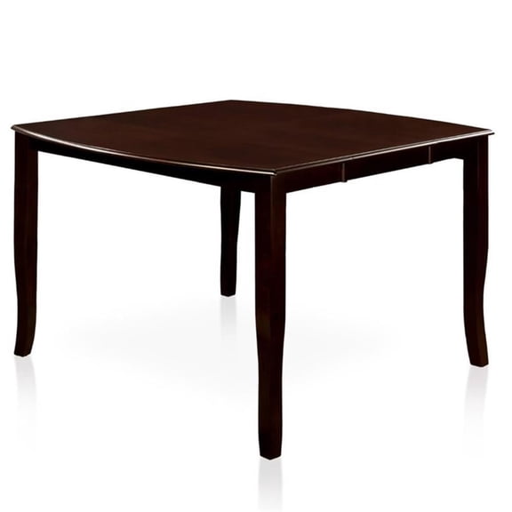 Furniture of America Arriane Wood Expandable Counter Dining Table in Espresso