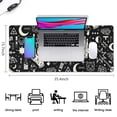 thumbnail image 5 of Long Mouse Pads for Desk,Black Gothic Hand Eye Pattern Desk Mats on Top Of Desks, Desk Mouse Pad Extra Large with 3mm Non-Slip Base and Stitched Edge for Gaming,Office,Work,Home 35.4"x15.7", 5 of 6