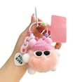 thumbnail image 5 of Hometravel Plush Toy Keychain, Soft Stuffed Animal Figure with Metal Key Ring, Cute Character Accessory for Keys, Backpack, Bag Charm Decoration, 5 of 7