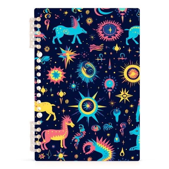 Spiral Journal Notebook Magic Horse Bohomia College Ruled Notebook 8.3" x 5.7" A5 Lined Thick Paper Page
