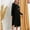Black, variant on Njoeus Women's Soft Sleepwear Long Sleeve Nightgown Casual Dresses Full Length Nightshirt Loose Loungewear Pajama Dress with Pockets