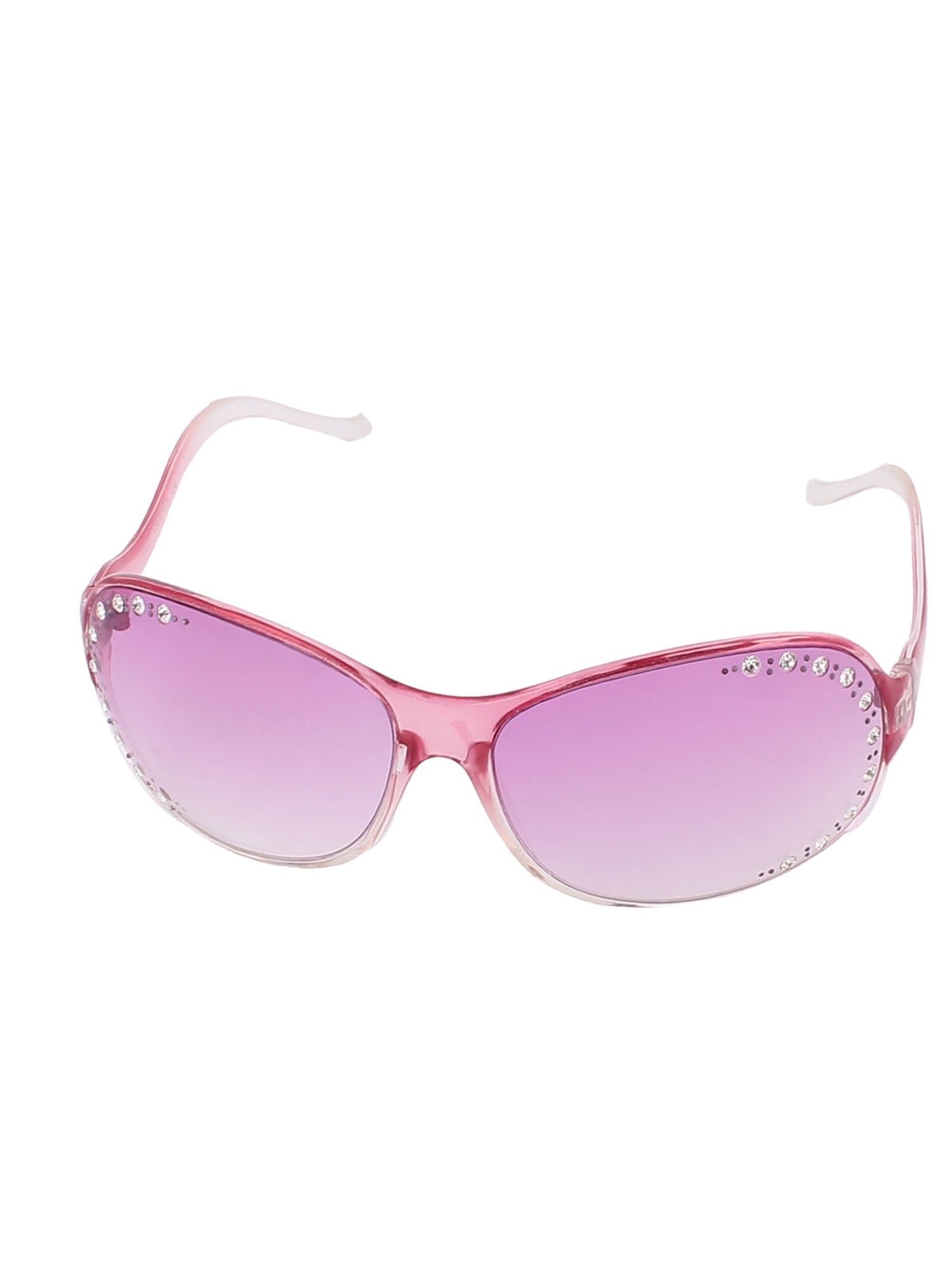 Womens Rhinestone Bling Jewel Decor Sunglasses Eyeglasses Eyewear Purple