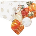thumbnail image 3 of Thanksgiving Tablecloth, Fall Tablecloth Fall Pumpkin Plaid Orange Tablecloth Waterproof Thanksgiving Table Cloths For Thanksgiving Decor,Thanksgiving Tablecloth For Rectangle Tables 60 X 120 Inch, 3 of 6