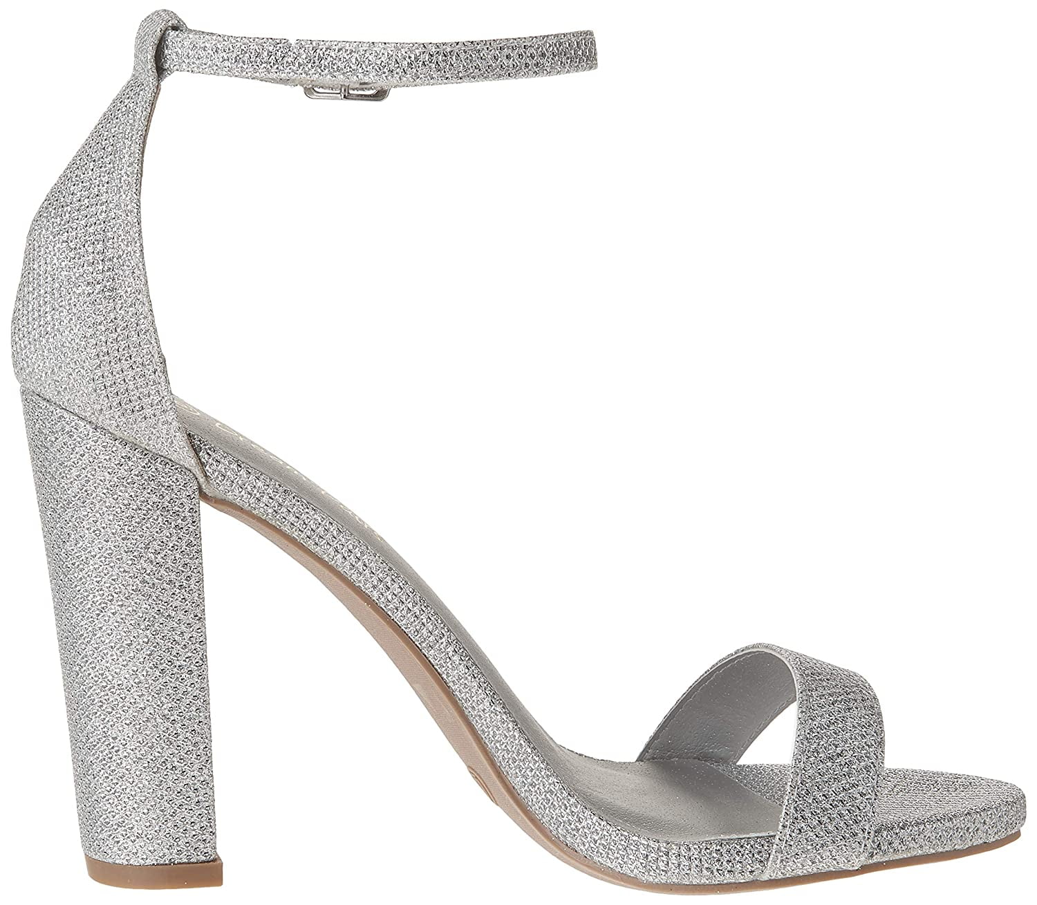 Ellie Shoes 557-SPARKLE Silver in Sexy Heels & Platforms - $58.07