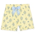 thumbnail image 3 of Sleep On It Girls Yummy Jersey Coat Front Pajama Short Set - Floral, 4T, 3 of 6