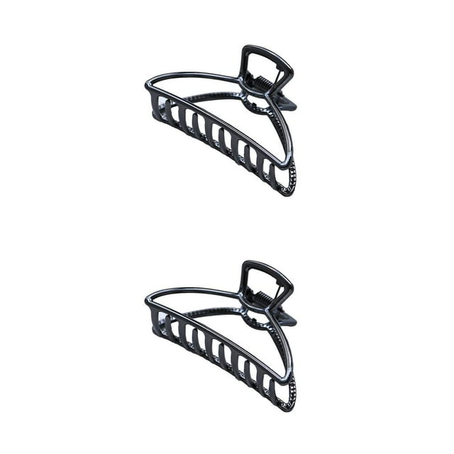 maskred Pinces de Mode Grand Style Simple à Portée de Main Style Simple Robuste Exquis Accessoires Barrettes pour Femmes Noir Foncé / Arc 2Set