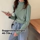 thumbnail image 2 of 1 pieza de camisa baja con medio cuello alto - verde - talla única (80-140 libras), 2 of 7