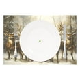 thumbnail image 2 of Ryvnso Placemats Set of 4 Christmas Santa Claus Deers in Forest Dining Mats Heat-Resistant Non-Slip Washable Table Mat, 2 of 8
