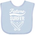 thumbnail image 3 of Inktastic Surfing Future Surfer Boys or Girls Baby Bib, 3 of 4