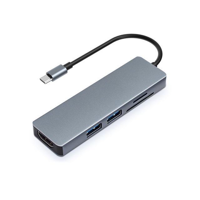 Concentrador multipuerto, concentrador tipo C, pantalla HD 4K, USB 3.0