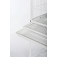thumbnail image 3 of Prevue Pet Products F047 Wrought Iron Flight Cage with Stand, Chalk White, 3 of 7