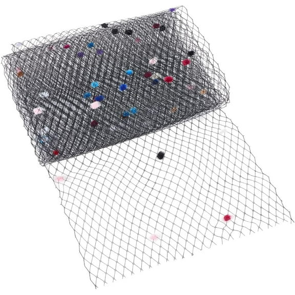 Nylon Gauze Fabric DIY Craft Supplies Black 290x1mm 3 yards/pc