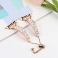 thumbnail image 4 of Dwitch Stylish Elegant Rhinestone Bracelet Watch Band for Apple Watch Series 10 9 8 7 6 5 4 SE 3 2 1, Fashion Adjustable Chain Strap with Sparkling Crystal Inlay,Slim Metal Watch Strap Design,Rosegold, 4 of 5