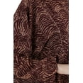 thumbnail image 4 of Brown - Zebra - Crew neck - Fully Lined - Modest Dress - Refka, 4 of 5