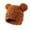 Brown, variant on Soft Knitted Winter Hat for Kids Cozy Warm for Children Cold Weather Outdoor Adventures and Daily Use