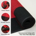 thumbnail image 4 of iOhouze Christmas Rug 4x6 Black and Red Outdoor Rugs Washable Cotton Checkered Rug Outdoor Indoor Area Rugs Welcome Mats for Front Door Farmhouse Entryway Home Entrance, 4 of 8