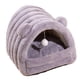 thumbnail image 5 of Cama cueva para mascotas, refugio para dormir, tienda de campaña lavable y cómoda para gatos, nido semicerrado Gris L, 5 of 9