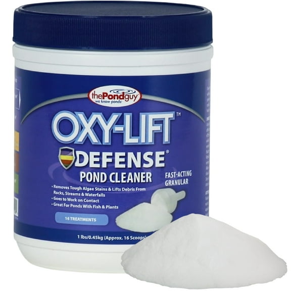 The Pond Guy Oxy-Lift Defense Powder Scum & Stain Treatment for Waterfalls, Rocks & Fountains, 1 Pound 