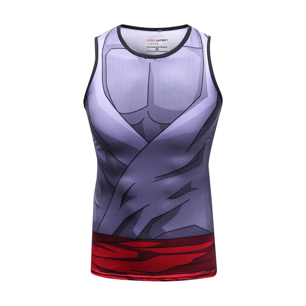 CosFitness Anime Gym Shirt, Dragon Ball Training Clothes, DBZ Goku