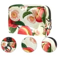 thumbnail image 2 of Peach Waterproof Cosmetic Storage Bag with Zipper, Lightweight, Large Capacity, Printed Design - Makeup Pouch for Women and Girls on the Go!, 2 of 6