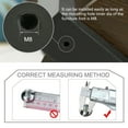 thumbnail image 3 of M8 x 25 x 28mm Leveling Feet Adjustable Leveler Desk Leg, White Cap, 12pcs, 3 of 7