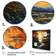 thumbnail image 3 of Designart "Countryside Crimson Sunset horizon IV" Landscapes Floater Framed Wall Decor, 3 of 7