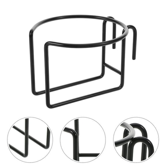 OUNONA Universal Shopping Cart Cup Holder with Iron Hook, Hanging Drink Holder, Space-Saving Cart Attachment for Carts