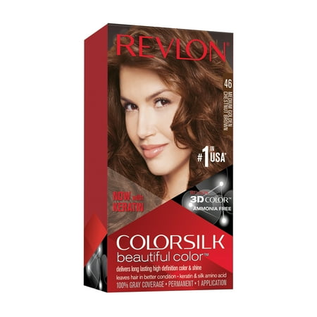 UPC 309978695462 product image for Revlon ColorSilk Beautiful Color Permanent Hair Color  46 Medium Golden Chestnut | upcitemdb.com