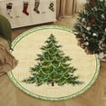 thumbnail image 5 of Zawou Multicolor Round Christmas Area Rug, Machine Washable Non-Slip Holiday Floor Mat for Bedroom, Living Room, Dining Room, and Christmas Tree Decoration, 5 of 6