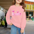 thumbnail image 2 of Ruyang LOVE Heart Sweatshirt for Girls Valentines Day Graphic Pullover Sweaters Cute Trendy School Preppy Sweatshirts, 2 of 6