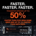 thumbnail image 6 of Seagate FireCuda 540 NVME GEN5 SSD M.2 2280 1TB PCI-Express 5.0 x4 3D TLC Internal Solid State Drive (SSD) ZP1000GM3A004, 6 of 8