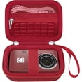 thumbnail image 1 of WWS-Camera Carrying Case for Kodak PIXPRO FZ55 / FZ53 / FZ45 / FZ43 16MP Digital Camera, Vlogging Camera Storage Holder Travel Bag, ​Mesh Bag Fits Batteries, Cable, Memory Card, Red, 1 of 4