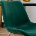 thumbnail image 6 of Roundhill Furniture Avant 5-Piece Round Dining Set, Trestle Dining Table with 4 Side Chairs, Green, 6 of 14