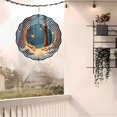 thumbnail image 6 of Metal Hanging Wind Spinners with Concentric Ring Design - Elegant Wind Chimes for Yard and Garden Decor Perfect for Winter Scenes, 6 of 6