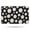 Black Daisy Flower, variant on Black Daisy Flower Golden Centers Pattern Bathroom Rugs Mat,Non Slip Microfiber Bathroom Rug,Rubber Backing,Soft Bathroom Mats for Bathroom Floor,Tub and Shower,17x27in(43x68cm)