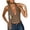 Khaki, variant on Tops for Women Going Out Halter Scarf Crop Top Deep V Sleeveless Backless Vest Party Clubwear