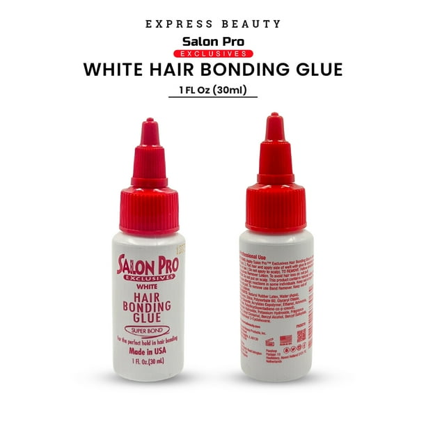 Salon Pro Hair Extension Bonding Glue - White, 1 Fl Oz (30ml) For Secure Hold