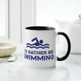 thumbnail image 6 of CafePress - I'd Rather Be Swimming Mug - 11 oz Ceramic Mug - Novelty Coffee Tea Cup, 6 of 6